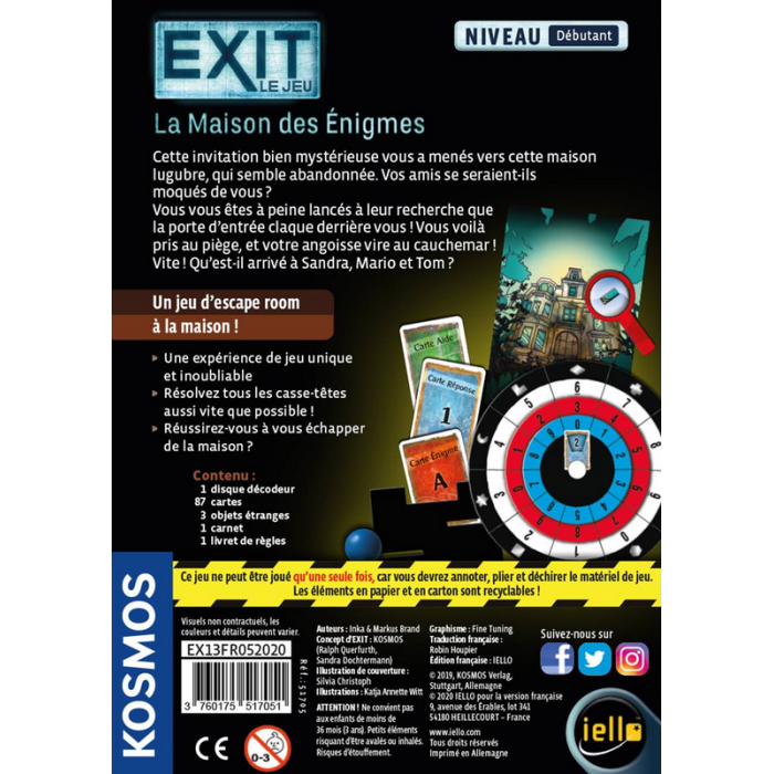 EXIT : La Maison Des Énigmes (*)