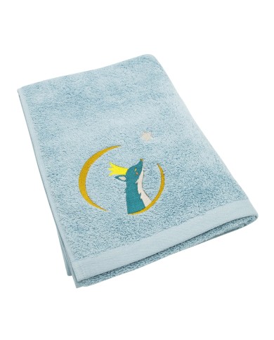 Serviette Renard Bleu - 50X100 - Personnalisable