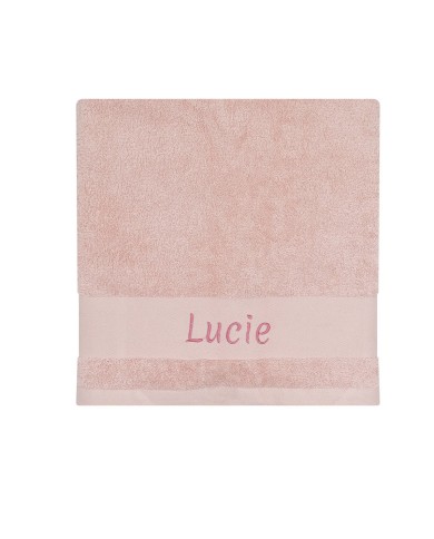 Serviette Lapin Rose - 50X100 - Personnalisable