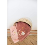 Serviette Lapin Rose - 50X100 - Personnalisable