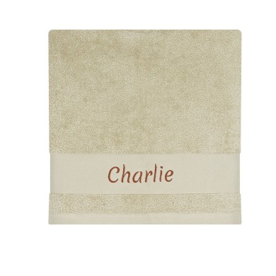 Serviette Daim Lin - 50X100 - Personnalisable