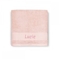 Serviette Lapin Rose - 70X140 - Personnalisable