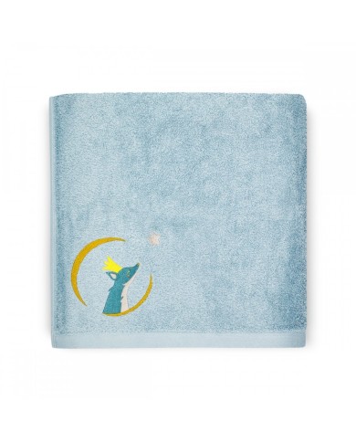 Serviette Renard Bleu - 70X140 - Personnalisable