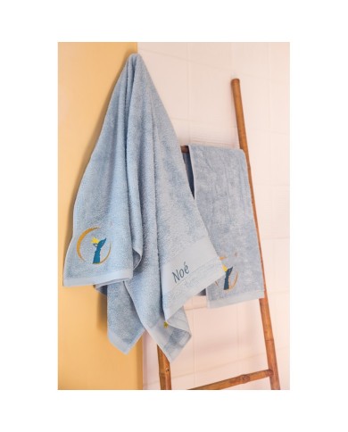 Serviette Renard Bleu - 70X140 - Personnalisable