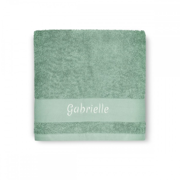 Serviette Pingouin Vert - 70X140 - Personnalisable