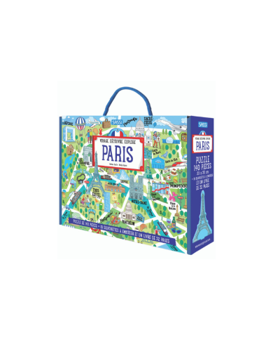 Paris - Voyage, Découvre, Explore - Livre - Puzzle 140 Pièces