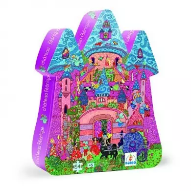 Puzzle Silhouette DJECO - Le Château Féerique - 54 Pièces