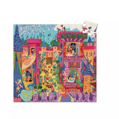 Puzzle Silhouette DJECO - Le Château Féerique - 54 Pièces