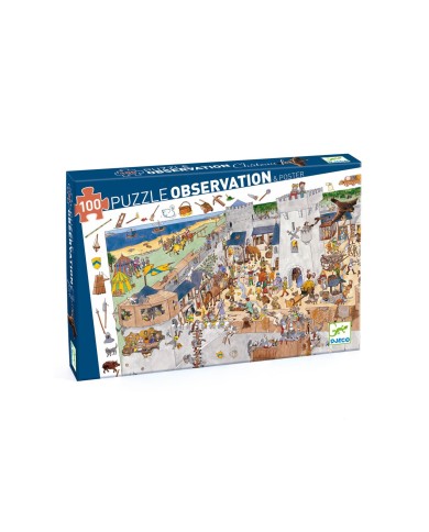 Puzzle D'Observation 100 Pièces - Le Château Fort