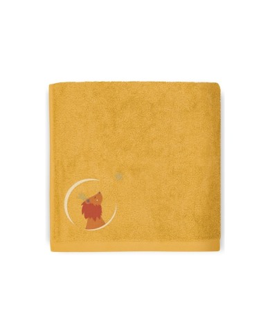 Serviette Lion Safran - 50X100 - Personnalisable