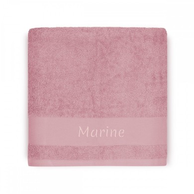 Serviette Cygne Vieux Rose - 50X100 - Personnalisable