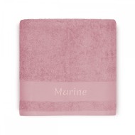 Serviette Cygne Vieux Rose - 50X100 - Personnalisable