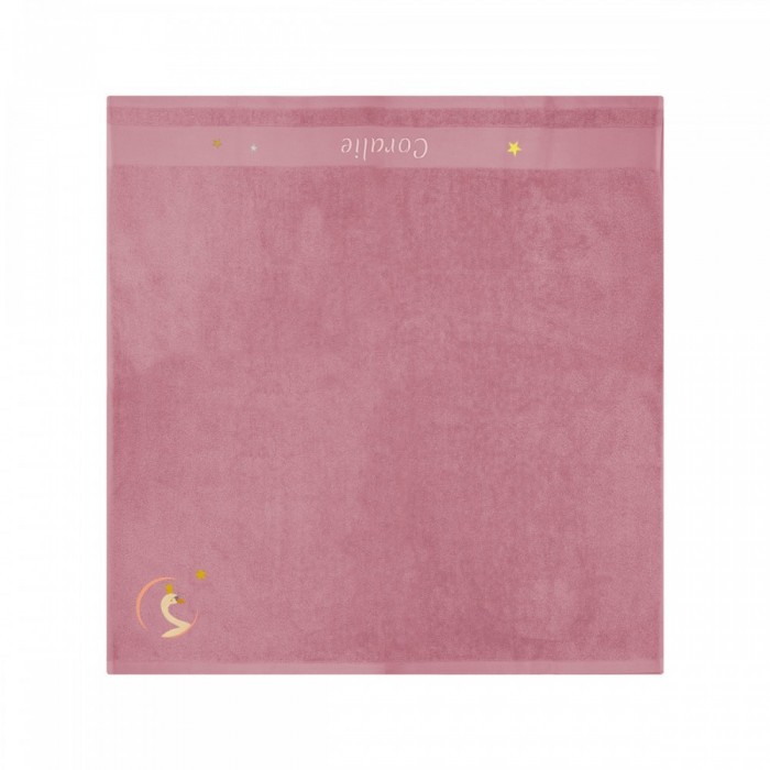 Serviette Cygne Vieux Rose - 100X100 - Personnalisable