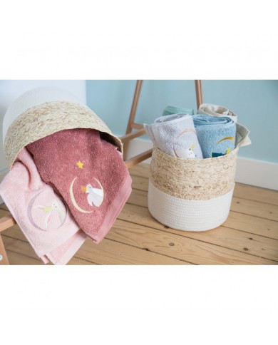 Serviette Lapin Rose - 100X100 - Personnalisable