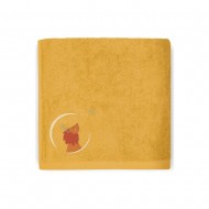 Serviette Lion Safran - 100X100 - Personnalisable