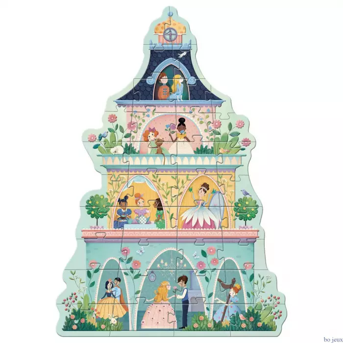 Puzzle Géant - La Tour Des Princesses - 36 Pièces