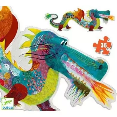 Puzzle Géant - Léon Le Dragon - 58 Pièces