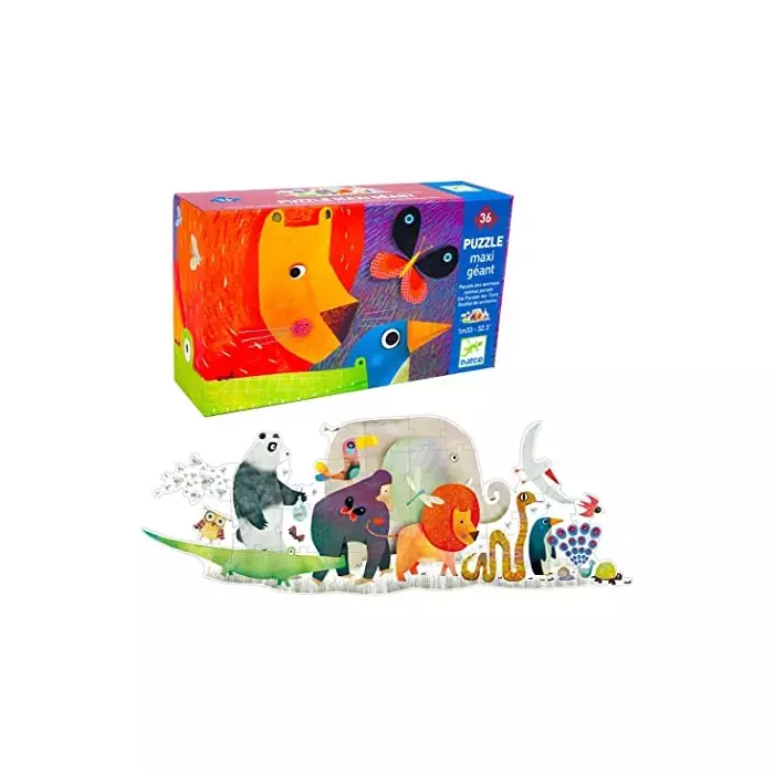 Puzzle Géant - La Parade Des Animaux - 36 Pièces