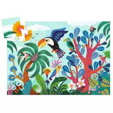 Puzzle Silhouette DJECO - Coco Le Toucan - 24 Pièces