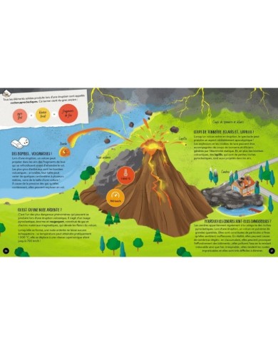 Le Coffret Méga Atlas Des Volcans - Livre - Puzzle 500 Pièces (Édition 2024)