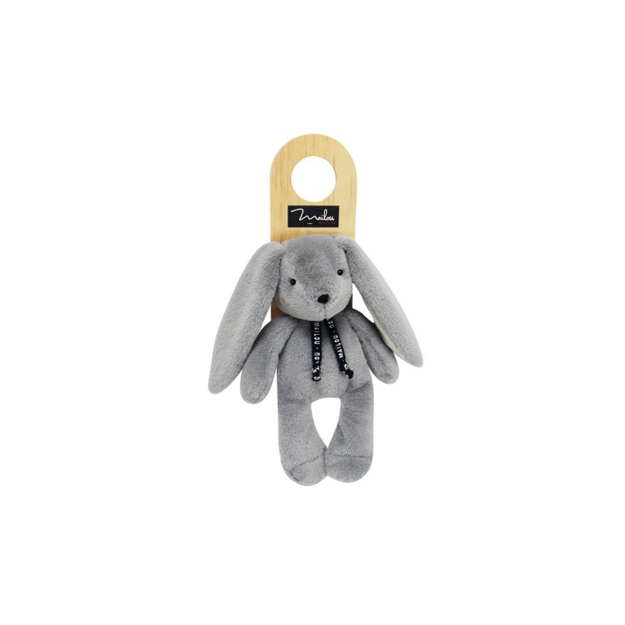 Doudou MAILOU - Le Lapin Dorlotin - Pantin - Gris