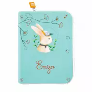 Protège Carnet De Santé Personnalisé - Lapin Casquette