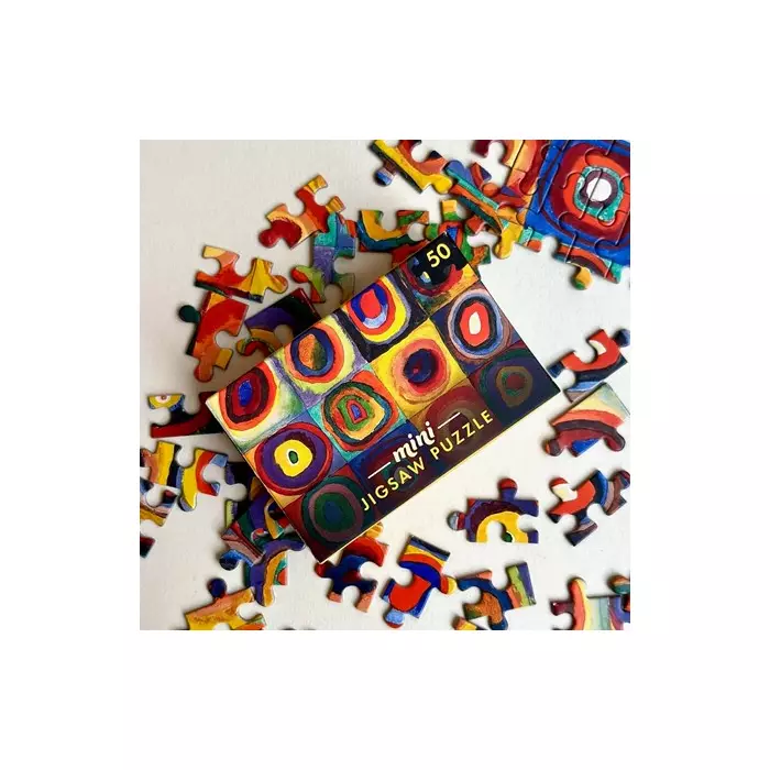 Mini Puzzle Boîte D'Allumettes Michèle Wilson - Étude De La Couleur Des Carrés - 50 Pièces