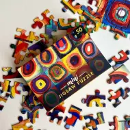 Mini Puzzle Boîte D'Allumettes Michèle Wilson - Étude De La Couleur Des Carrés - 50 Pièces