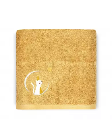 Serviette Chat Caramel - 70X140 - Personnalisable