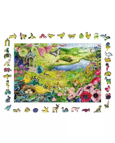 Puzzle En Bois Ravensburger - Jardin De La Nature - 500 Pièces