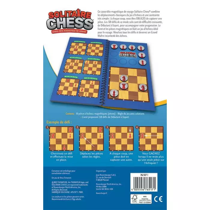 Solitaire Chess - Jeu De Logique Magnétique