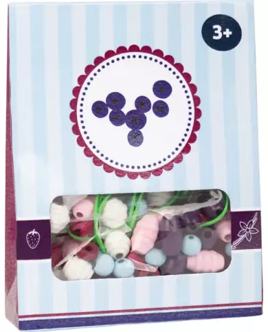 Perles En Bois Sachets Candy - Myrtille