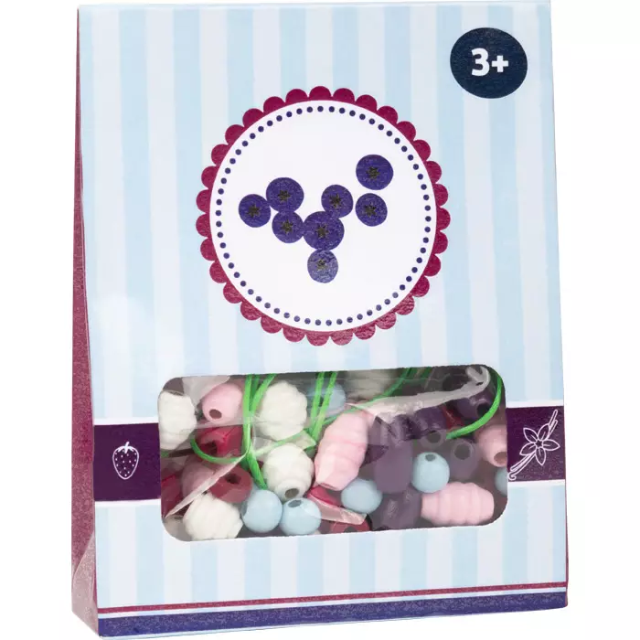 Perles En Bois Sachets Candy - Myrtille