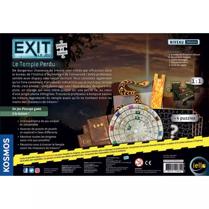 Exit Puzzle : Le Temple Perdu *