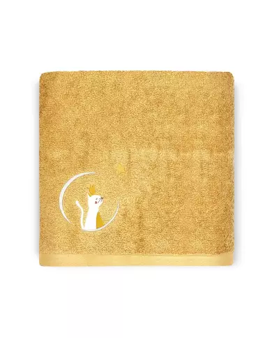 Serviette Chat Caramel - 50X100