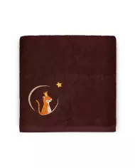 Serviette Chat Caramel - 50X100