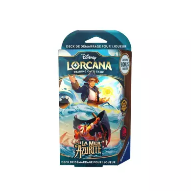 Lorcana S06 - Decks de Démarrage - La Mer Azurite - Jim Hawkins et Tigrou