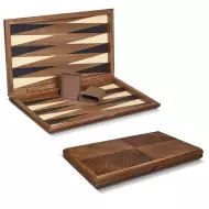 Backgammon Marqueté En Noyer - Dal Negro