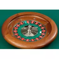 Roulette Montecarlo en Acajou - 36 cm - DAL NEGRO