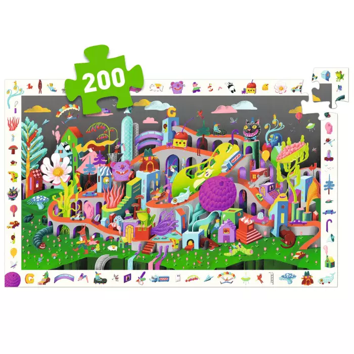 Puzzle D'Observation 200 Pièces - Crazy Town