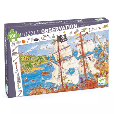 Puzzle D'Observation 100 Pièces - Les Pirates