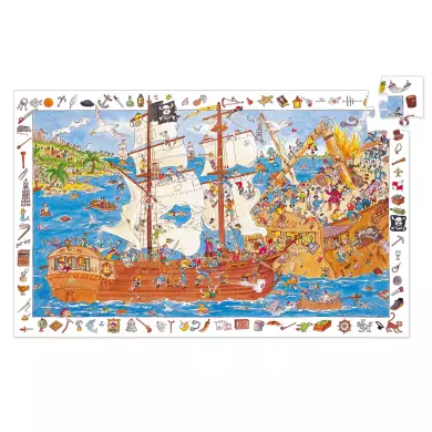 Puzzle D'Observation 100 Pièces - Les Pirates