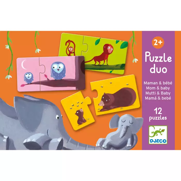 Puzzle Duo Maman Et Bébé - DJECO