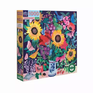 Puzzle Eeboo - Summer Bouquet ( Bouquet D'Été ) - 1000 Pièces