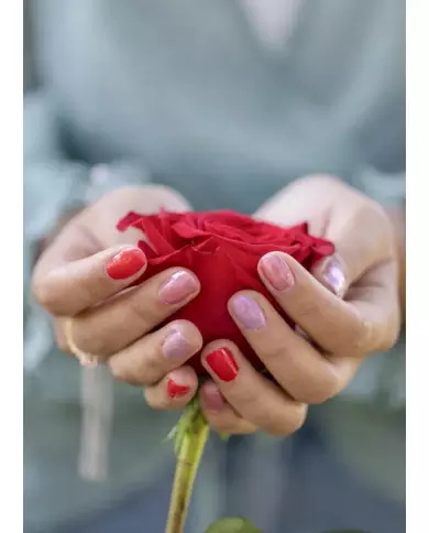 Vernis À Ongles - Base Eau - Rose Pailleté (22)