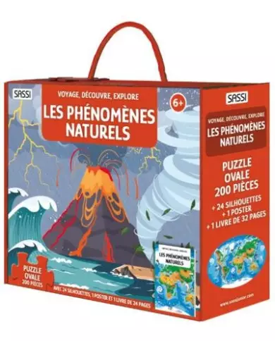 Les Phénomènes Naturels - Voyage, Découvre, Explore - Livre - Puzzle 200 Pièces