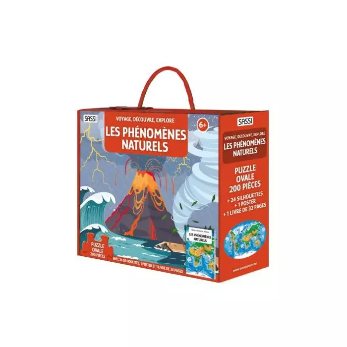 Les Phénomènes Naturels - Voyage, Découvre, Explore - Livre - Puzzle 200 Pièces