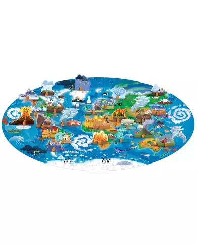 Les Phénomènes Naturels - Voyage, Découvre, Explore - Livre - Puzzle 200 Pièces