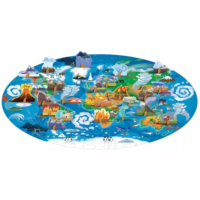 Les Phénomènes Naturels - Voyage, Découvre, Explore - Livre - Puzzle 200 Pièces