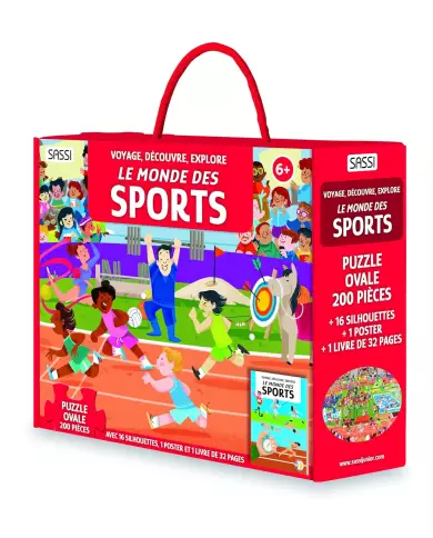 Le Monde Des Sports - Voyage, Découvre, Explore - Livre - Puzzle 200 Pièces